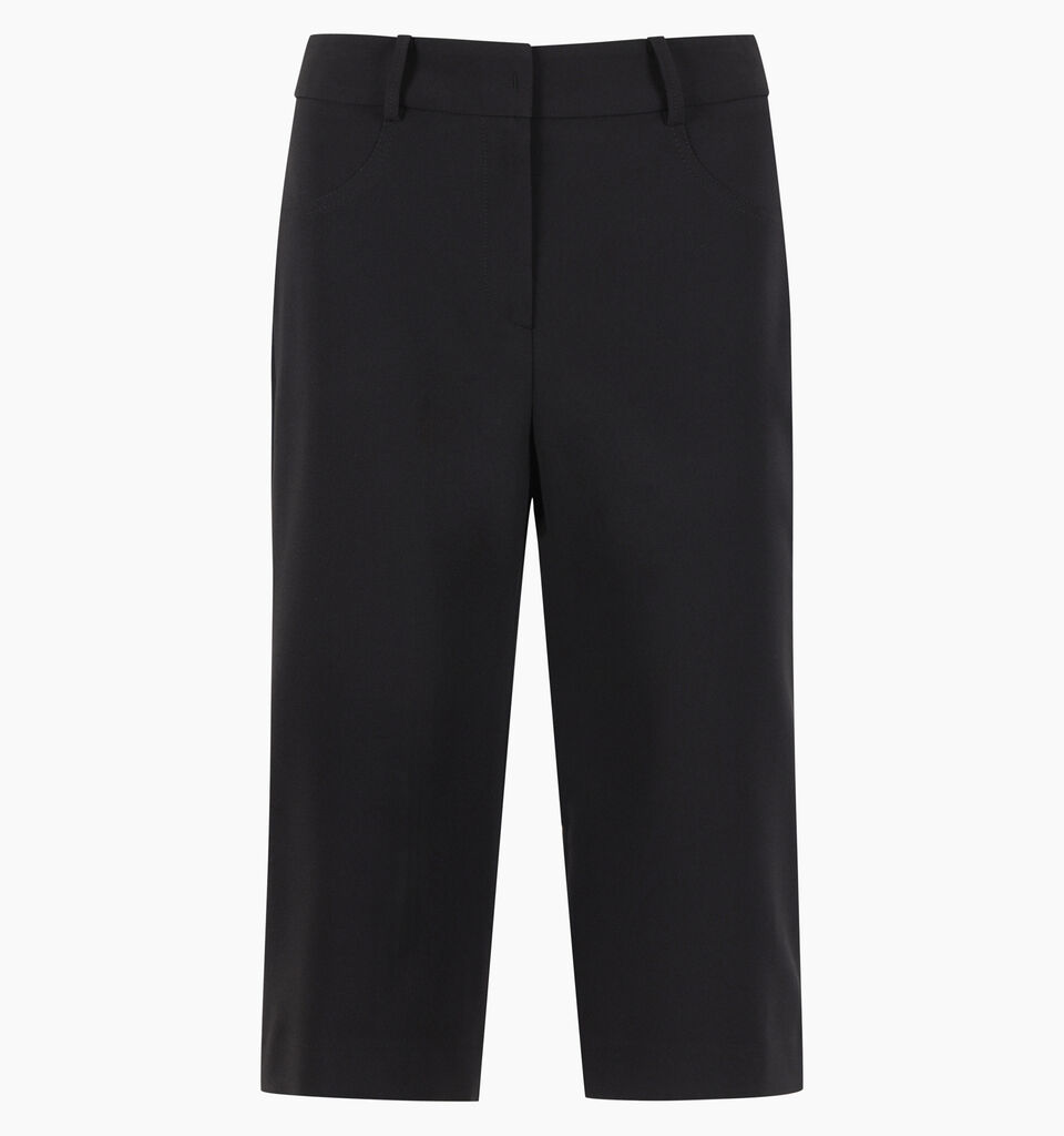 Black slim fit Capri pants - null - Black | Sisley K image number 1